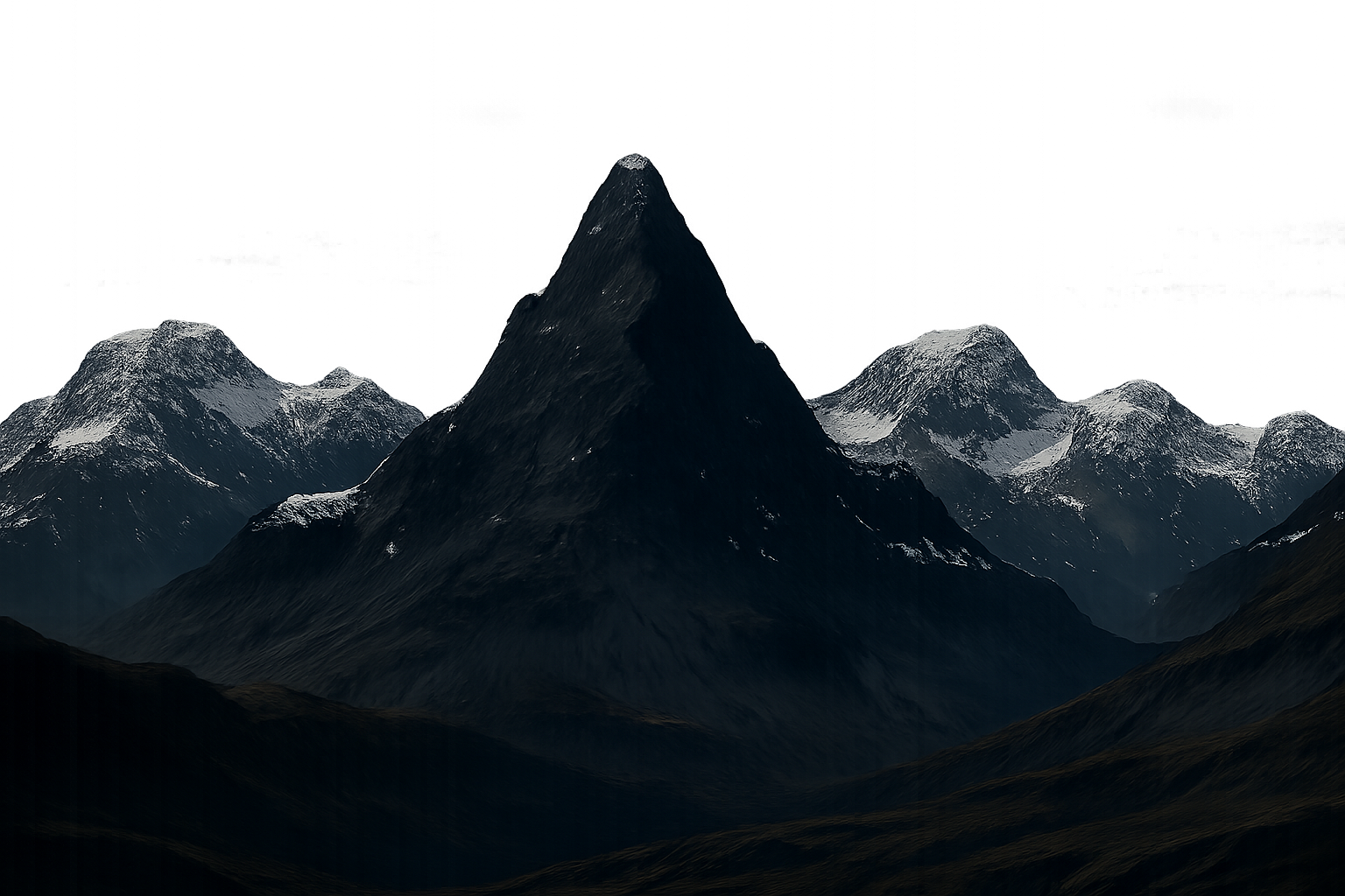 Beautiful Mountain with Shades of Ice